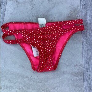 Goth y2k indie normcore gorpcore fisherman Women's Polka Dot Print Swimsuit XS